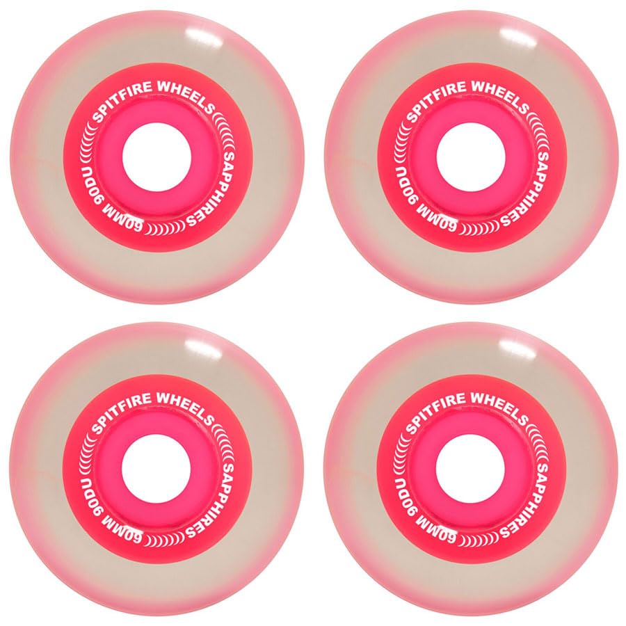 Spitfire Skateboard Wheels 60mm 90A Sapphire Conical Full Neon